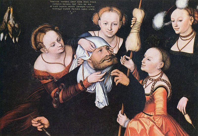 Lucas Cranach Herakles bei Omphale France oil painting art
